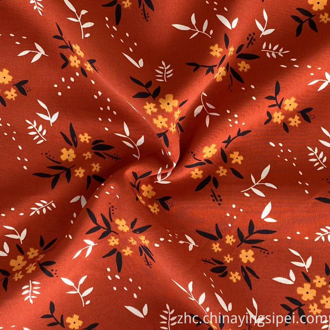 ISP纺织花打印4路伸展97%聚酯3%弹性纤维织物印花织物适合女士